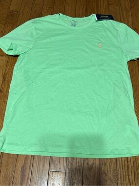 NWT Polo by Ralph Lauren Seafoam Green Crew Neck Short Sleeve Tee Large